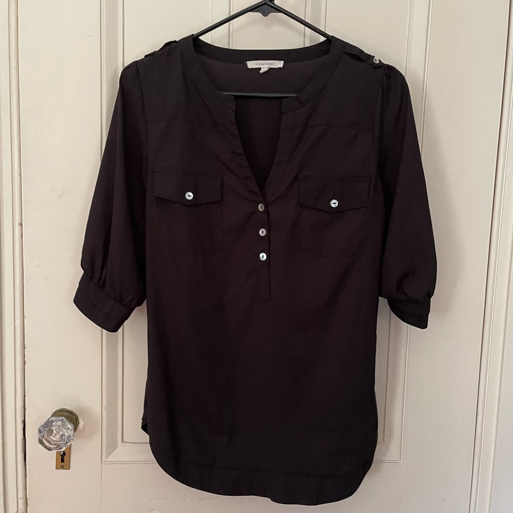 Hawthorne black blouse